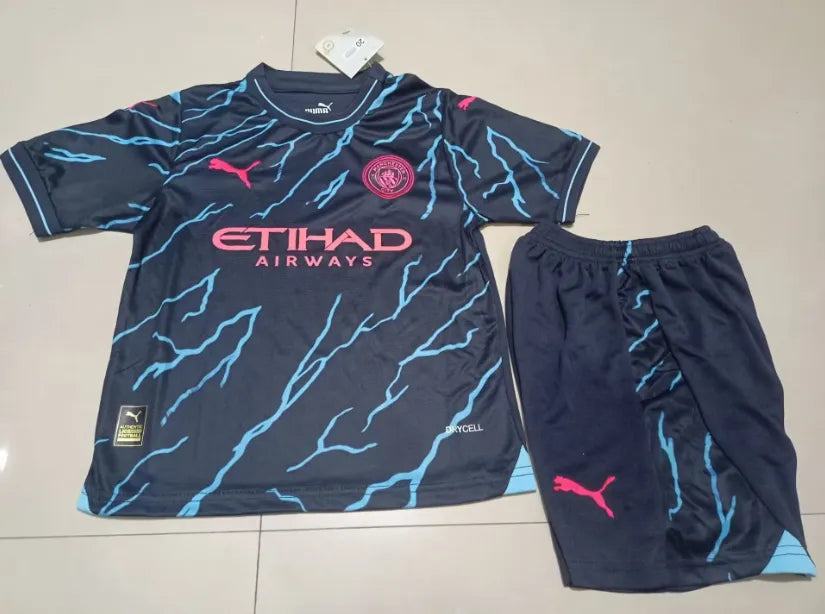 23/24 Manchester City Away Kit Kids Version – Kickoff UAE