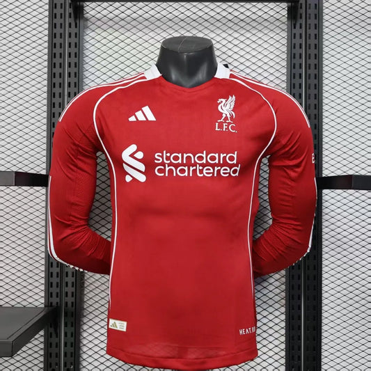 25/26 Liverpool Home Kit Player Version Long Sleeve