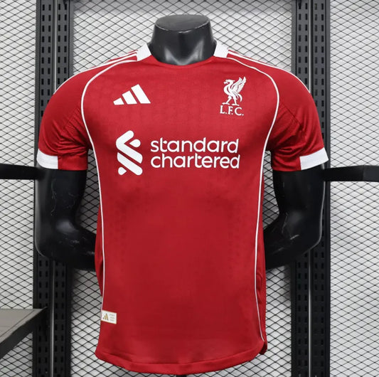 25/26 Liverpool Home Kit Player Version